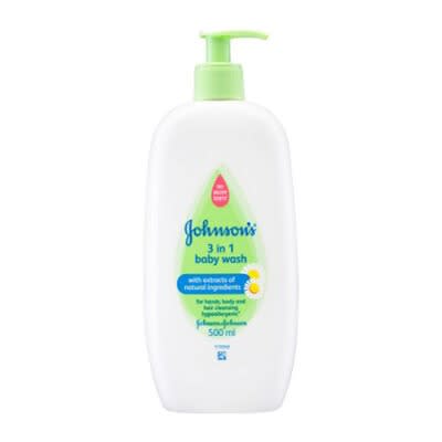 Hypoallergenic 3 In 1 Baby Wash With Chamomile Extract - 500ml