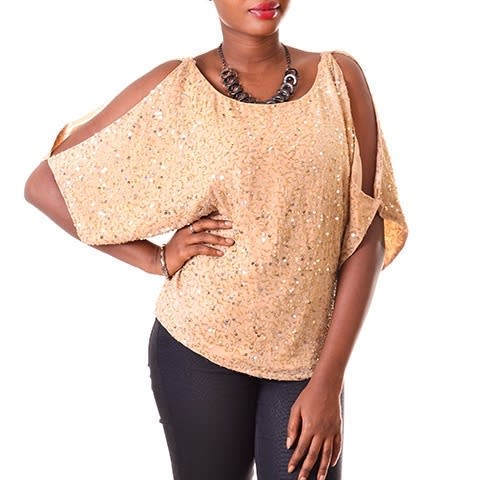 Big Sleeve Blouse - Brown