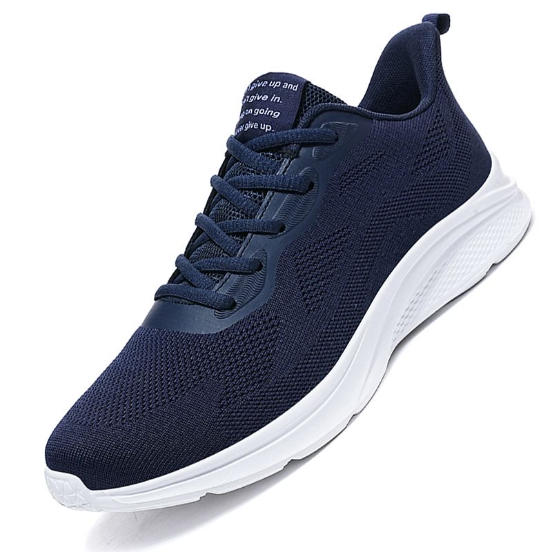 Trendy Style Sneakers Men Big Size 39-47 High Quality Flying Woven Mesh Leisure Shoes Male Sweat-absorbent Deodorant Sneakers Footwear Blue