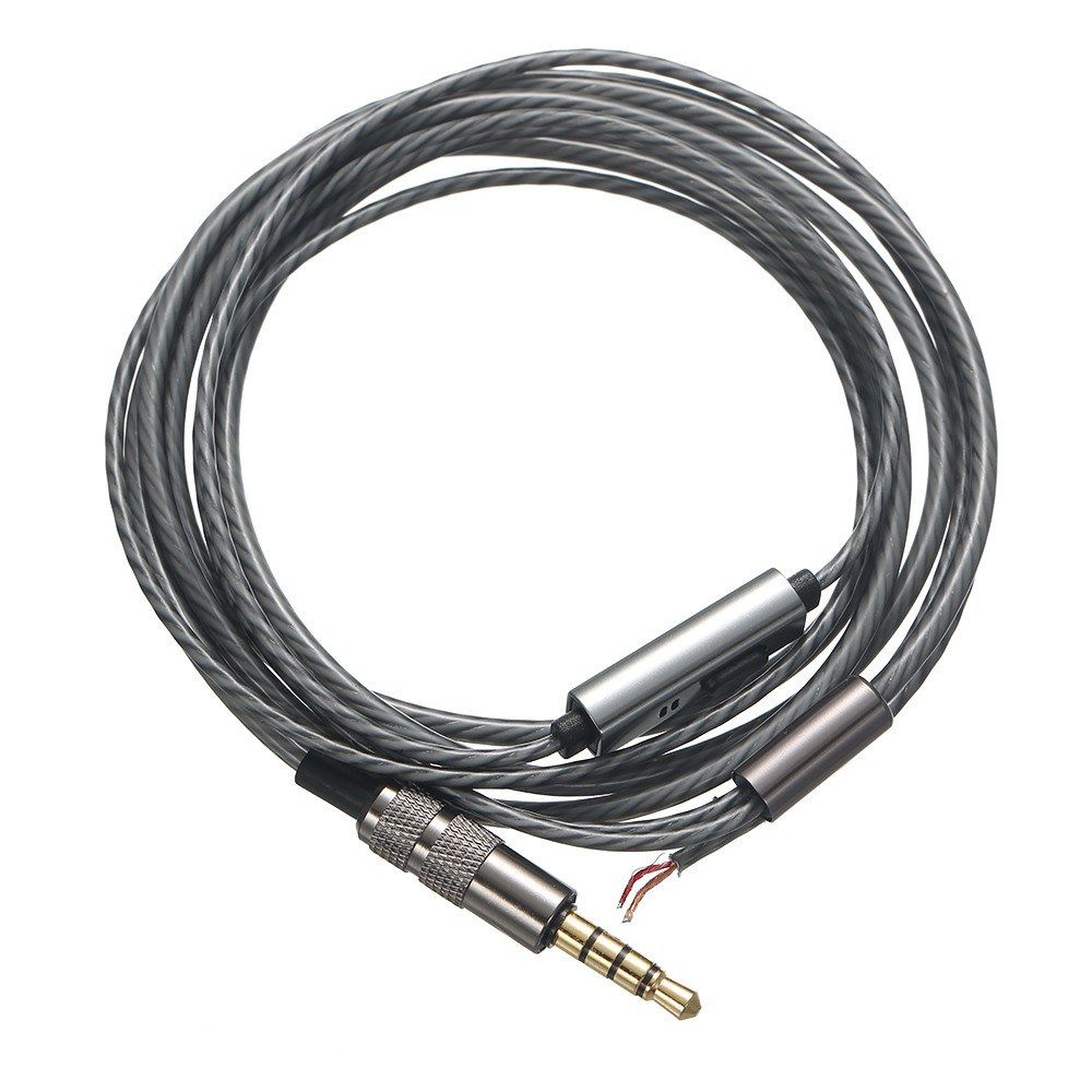 DIY Earphone Cable With Mic Pure Copper Wire Replacement