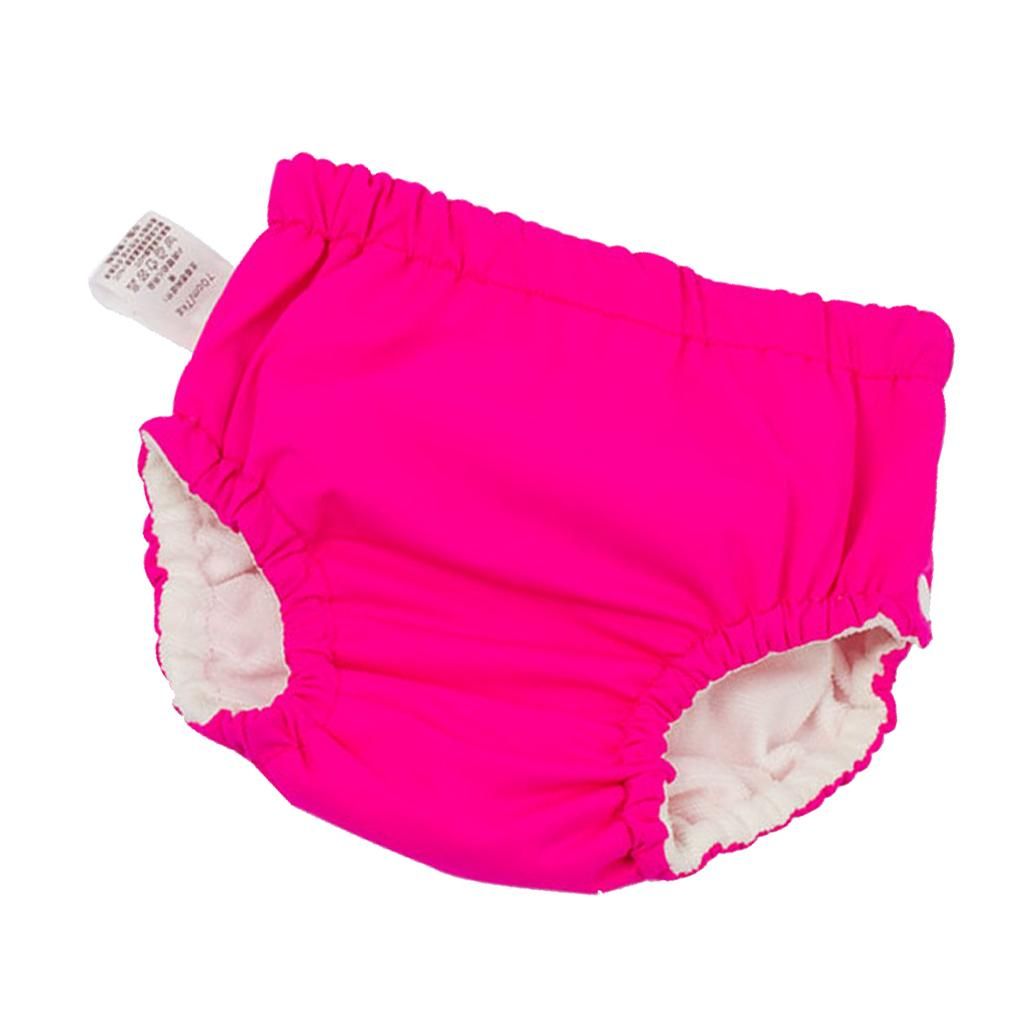 Swim Diaper Waterproof Nappy Pool Cover Snap Rose Red (for12-14KG)