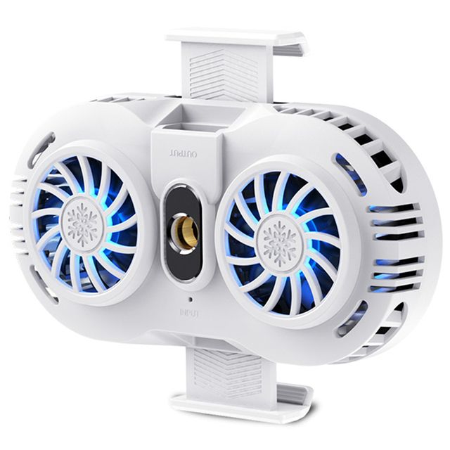 Usb Mobile Phone Cooler Radiator Dual Fans Heat Dissipation