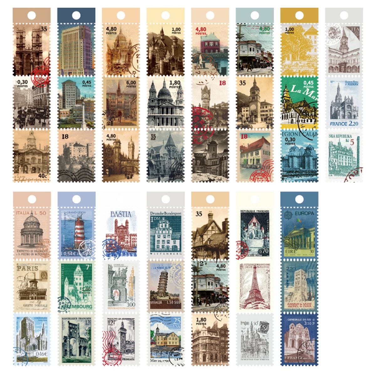 45PcsSet Material Paper DIY Decorative Scrapbook Paper D