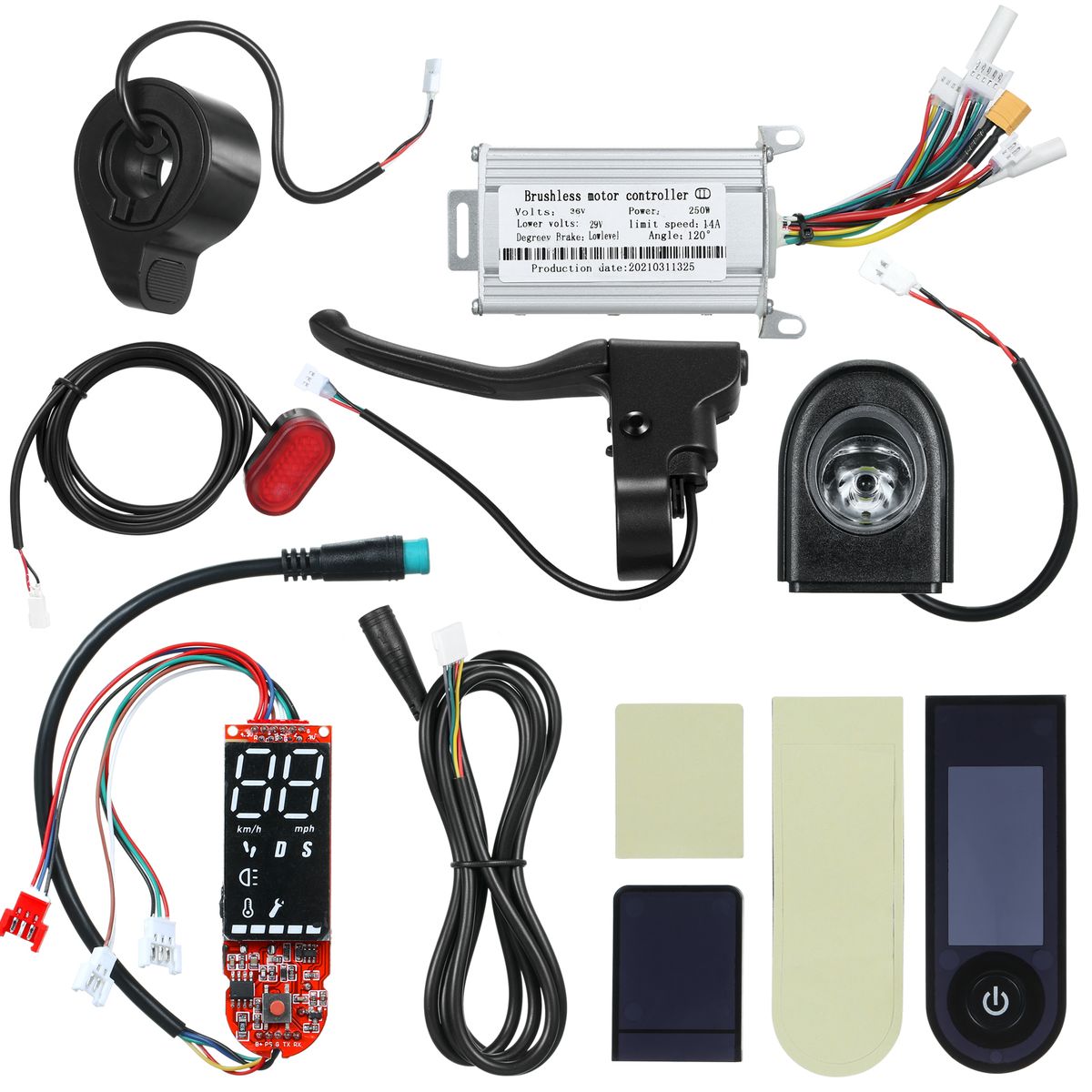 Electric Scooter 36V 250W Brushless Motor Controller Set