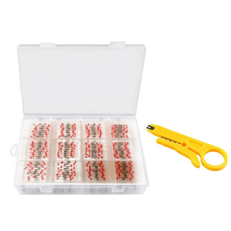200PCS AWG 22-18 Red Solder Seal Wire Connectors , Heat