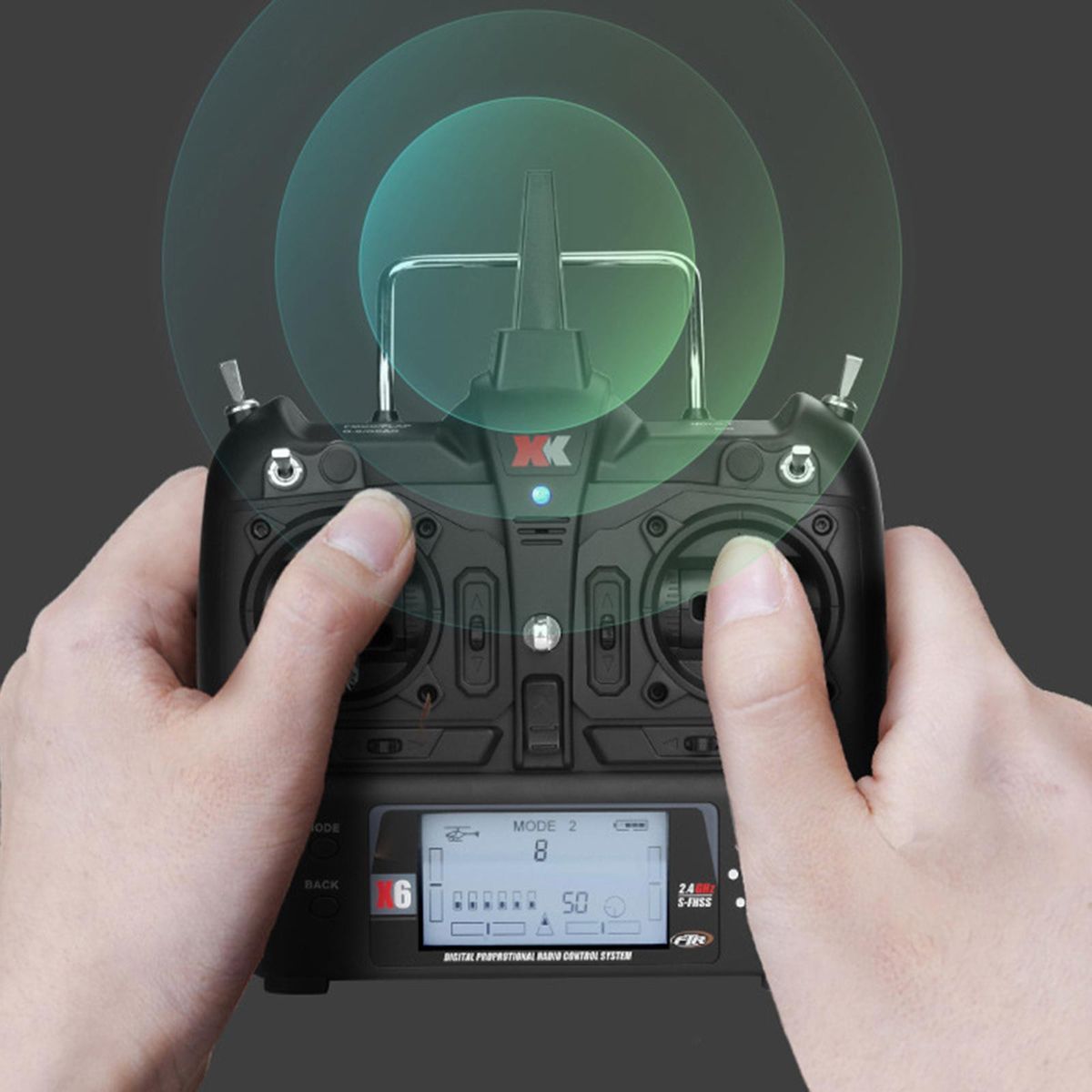 XK X6 Transmitter Spare With Futaba For Wltoys XK K100 RC Racing