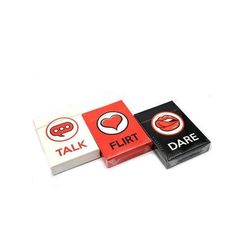 Dinner Party Game For Couples, Talk Flirt And Dare Cards