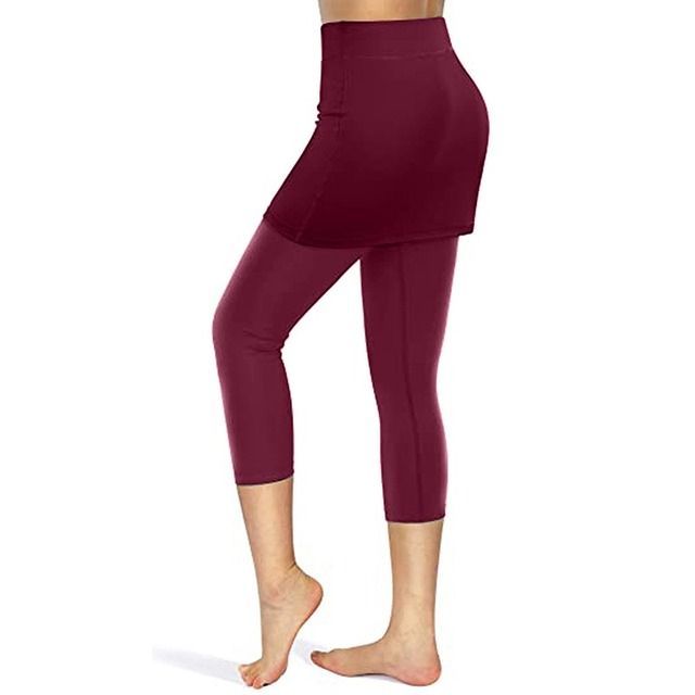 High Waist Flare Pants Women Office Ladies Elegant Long Pant Solid Wide Leg Bell_Bottom Trousers Fitness Yoga Pants(#D Wine Red)