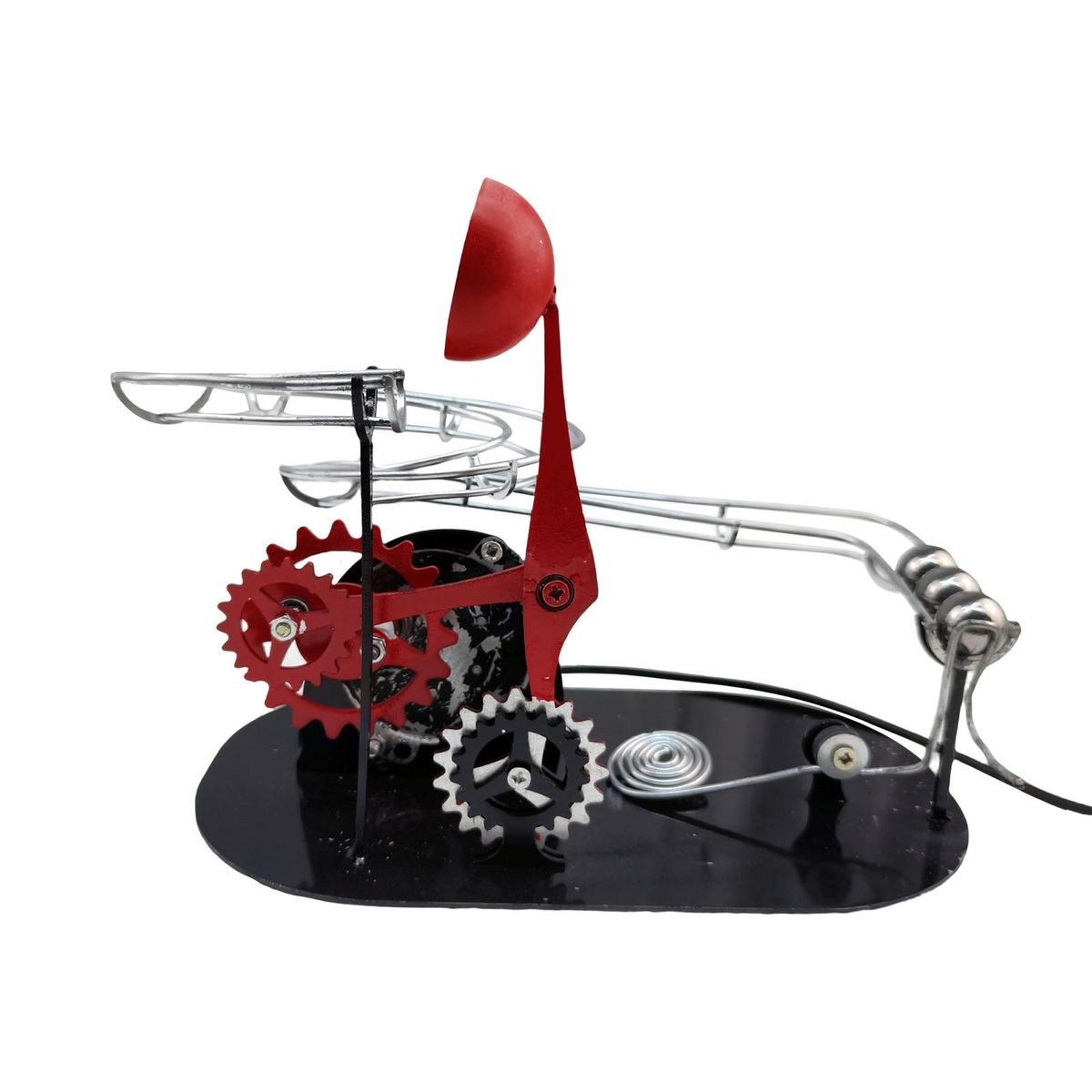 Motion Machine Sculpture Kinetic Art Perpetual Motion Machine Ornament Black