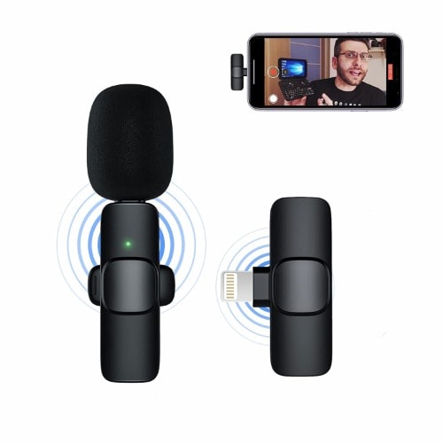 K8 Wireless Plug And Play Microphone & Lightening Connector