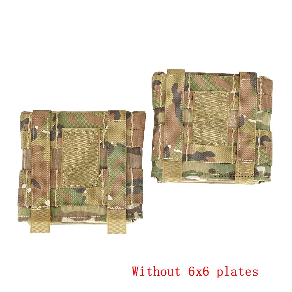 Molle Side Plate Pouch 6x6 Ultralight Molle Pouch Sundry Bag Airsoft JPC 2.0 AVS LV119 Plate Carrier Vest SAB