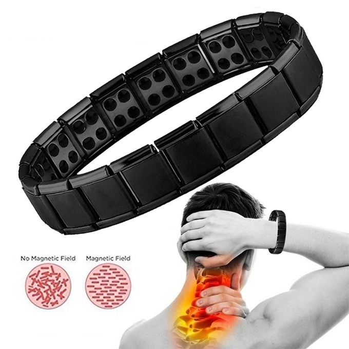 Men's Magnetic Therapy Bracelet Fashion Steel Titanium Bracelet