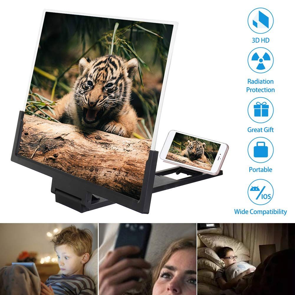 3D Screen Phone HD 2019 Screen Magnifier Enlarger 14Inch