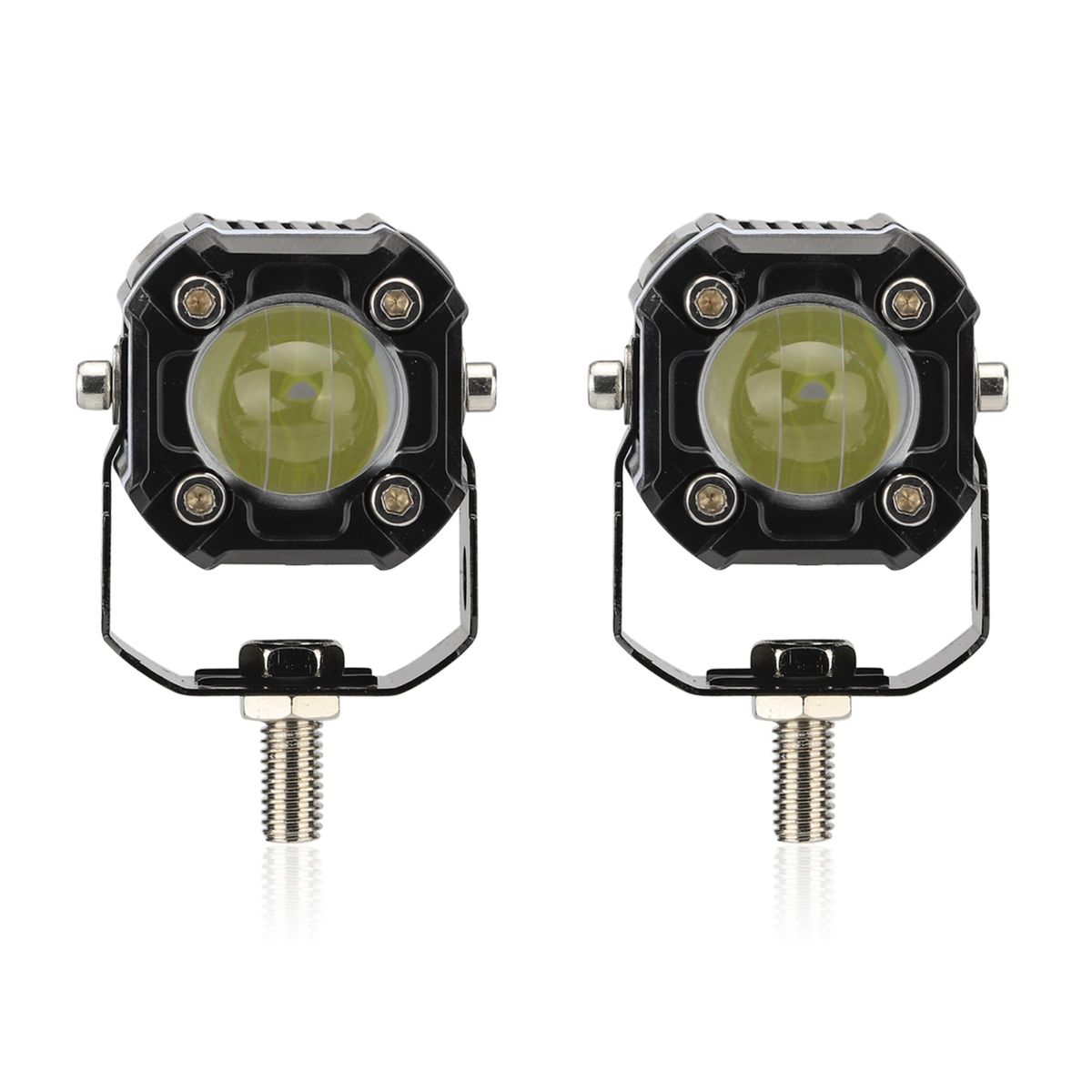 2 Pack Universal LED Motorcycle Spotlight  Headlight
