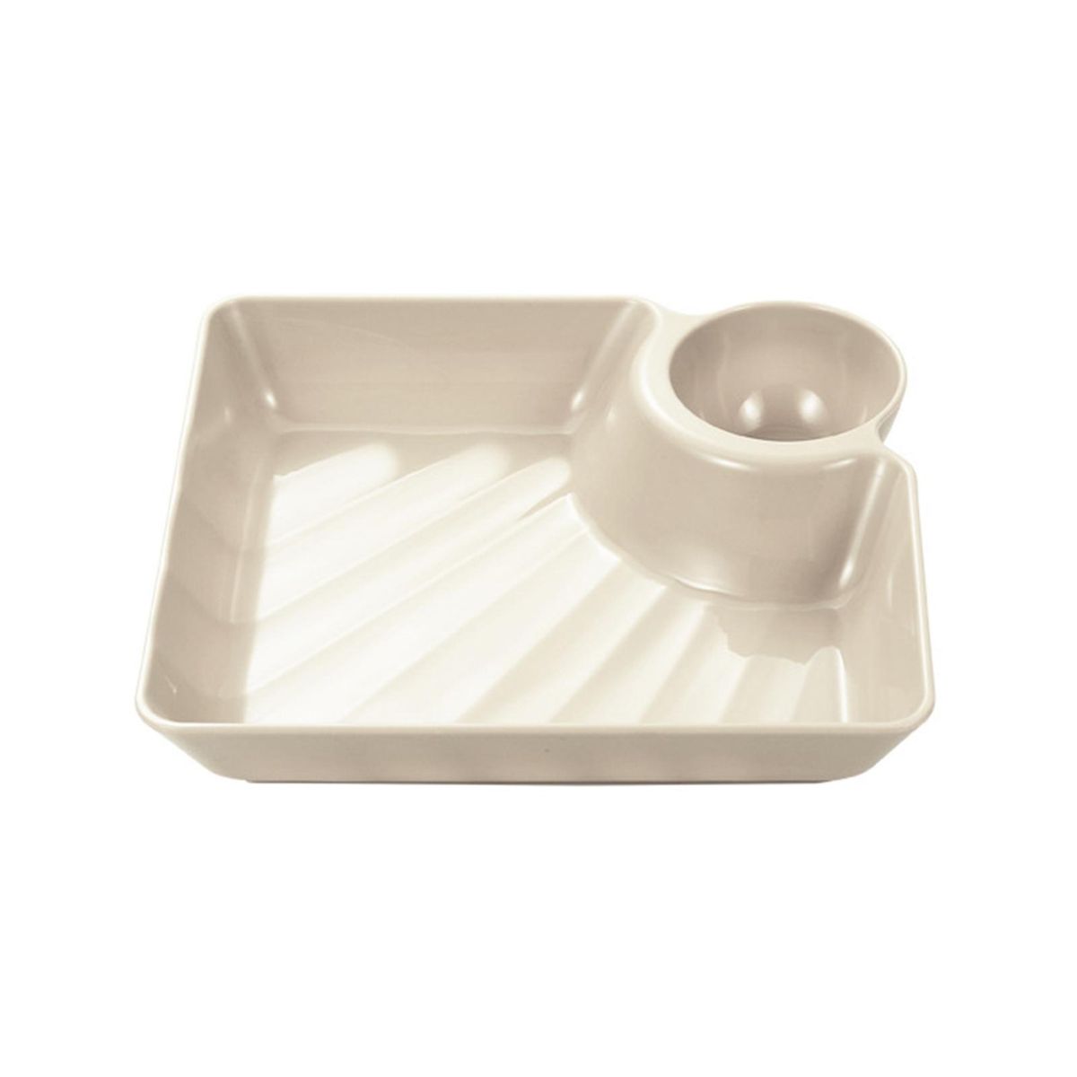 Snack Tray Dumpling Plate Beige