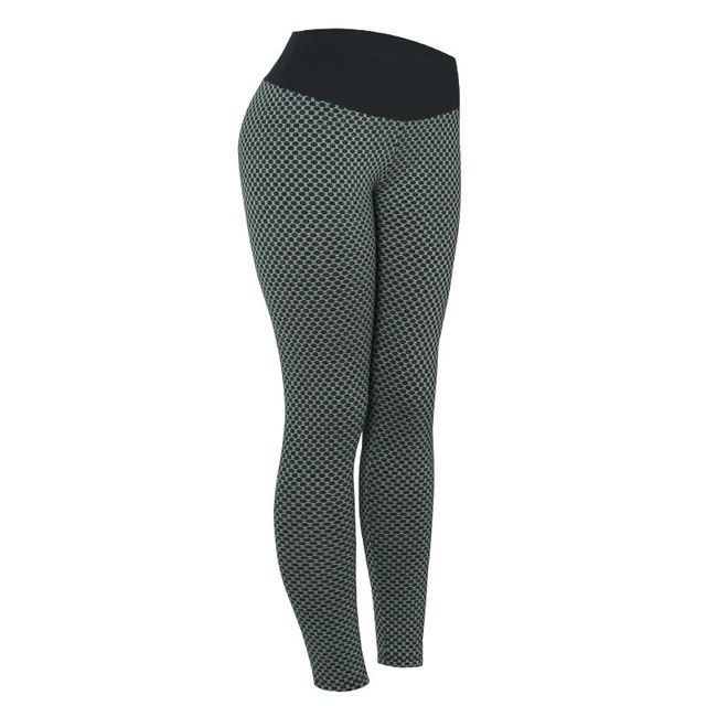 Plus Size Tik Tok Tiktok Honeycomb Bubble Textured High Waist Hip Lift Tights Fitness Sports Yoga Pants For Women(#black Grey)