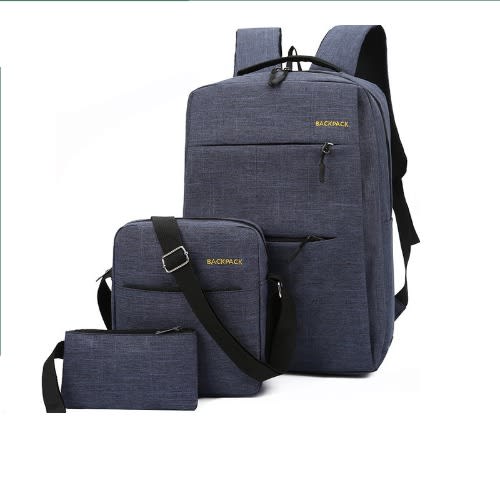 Backpack Set For Office With Usb - 3 Pieces