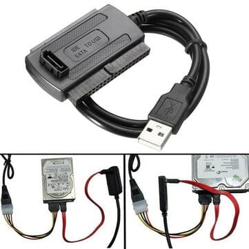 USB 2.0 To Sata/pata/ide Adapter Converter Cable For Hard Drive Disk 2.5