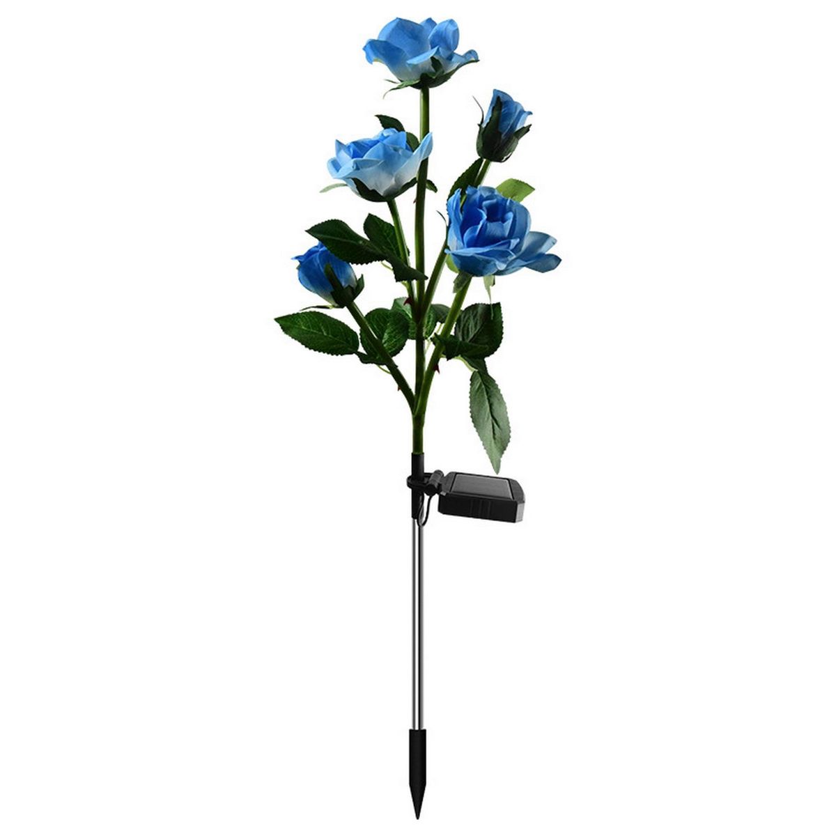 Rose Flower Lamp LED Rose Flower Light Decor Blue