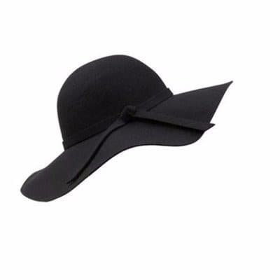 Magic Girl Wide Brim Hat - Black