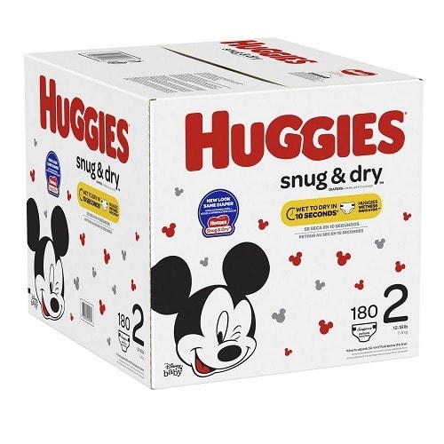 Snug And Dry Diapers Size 2 - 180 Count