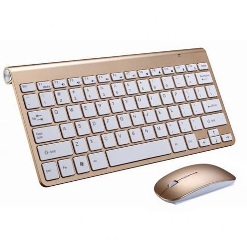 Mini Wireless Keyboard Mouse Set Waterproof 2.4g For Apple