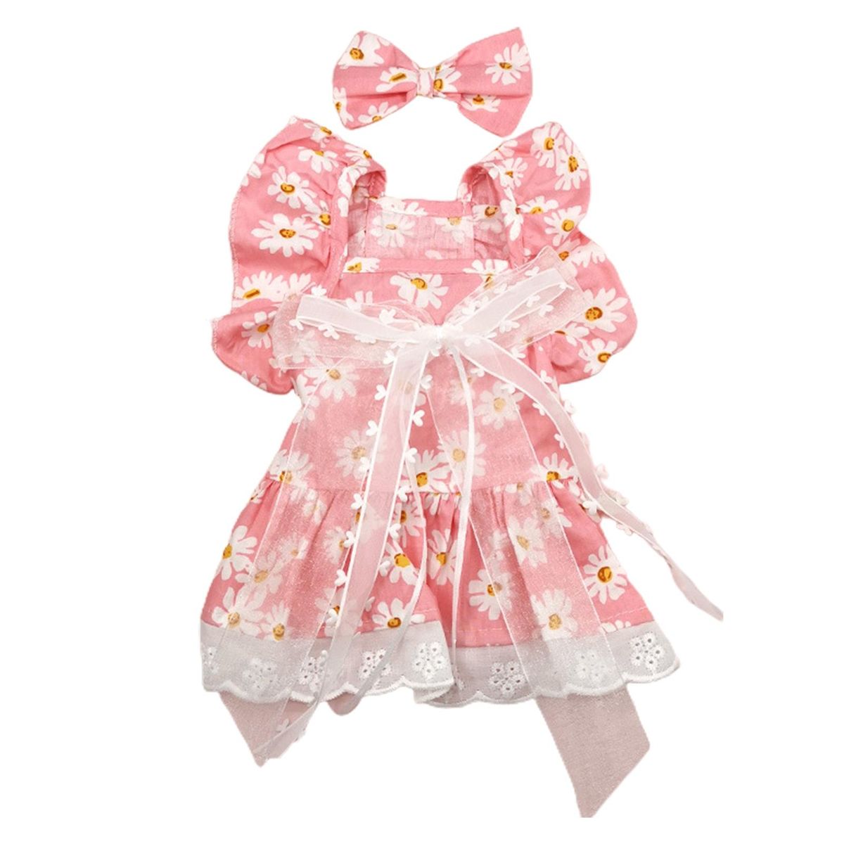 Pet Dress Cat Shirt Pet Dog Dress Summer Clothes Pink