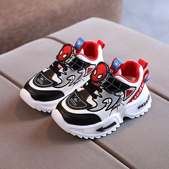 Boys Low Top Soft Sole Sneakers - White