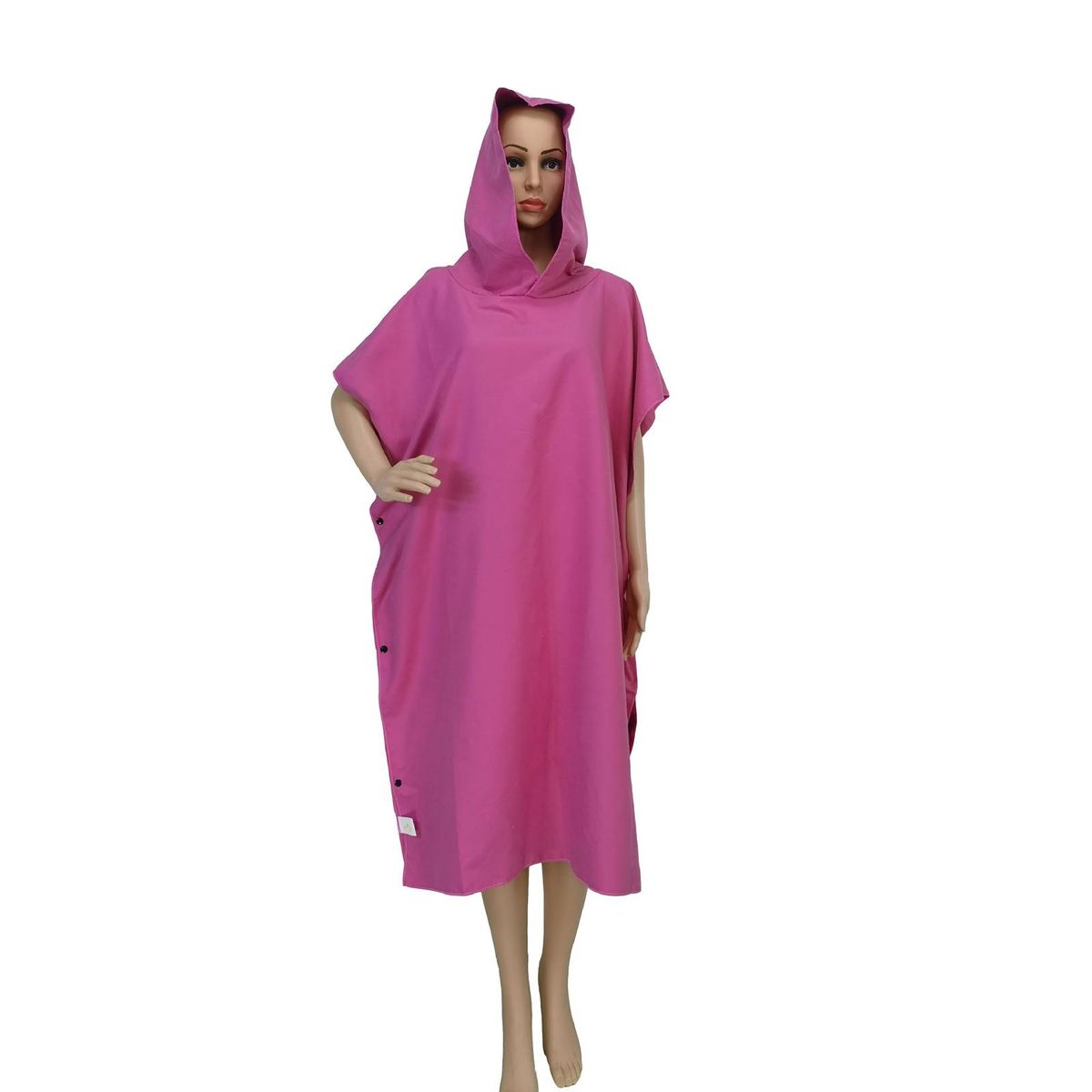 Robe Towel Poncho Dry-off Changing Robe Super Soft Extra Long Highly Rose Red