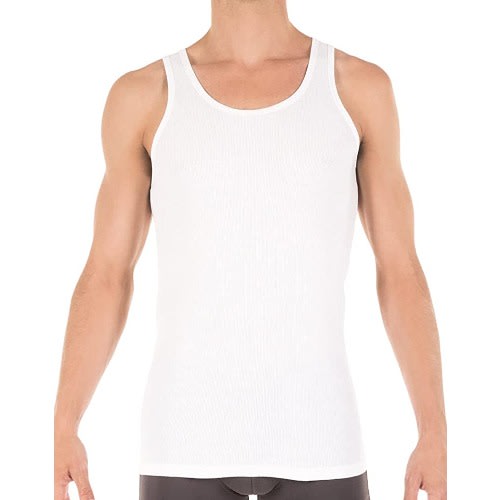 Men's Singlets- 6 Pieces - White