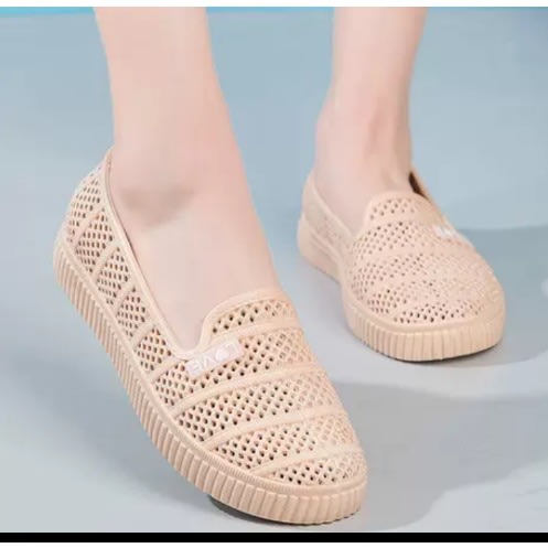 Ladies Rubber Shoe - Beige