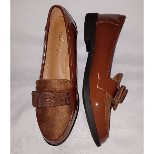 Minimalist Italian Sole Bow Decor Female Loafers
