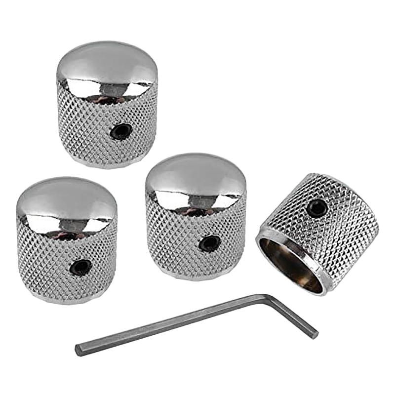 Metal Volume Tone Dome Tone Guitar Speed Control Knobs with