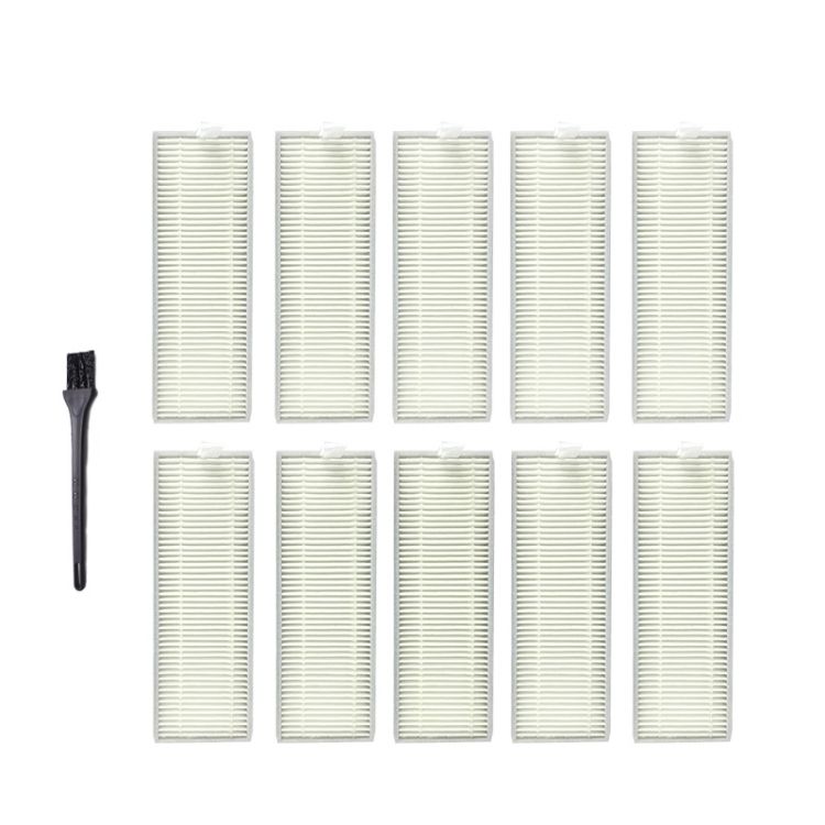 10 PCS I259 Filter+ G101 Small Black Brush For ILIFE A7 A9