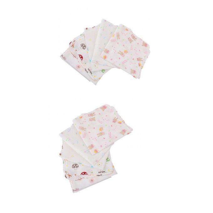 10Pcs Infant Baby Feeding Double Gauze Handkerchief Towel Baby Appease