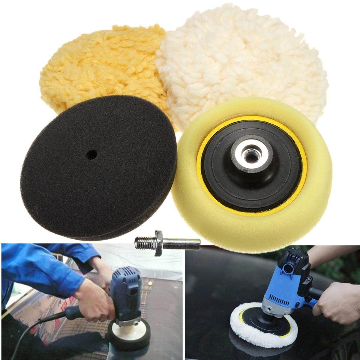 3inch Buffing Pad Car Polishing Wheel Polisher Backing Plate + M14 Drill Adapter