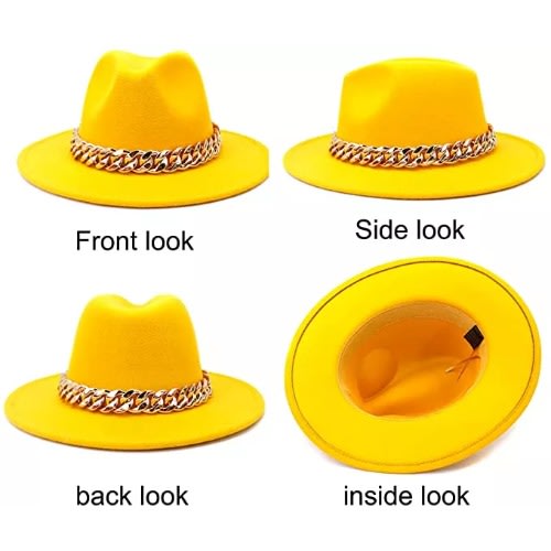 Golden Chain Fedora - Yellow