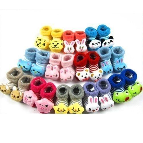 Unisex Booties Gift Set Socks 12 Pairs - Multicoloured