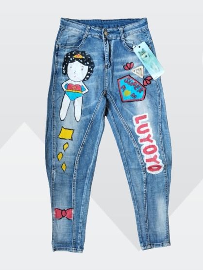 Pattern Skinny Jeans For Women