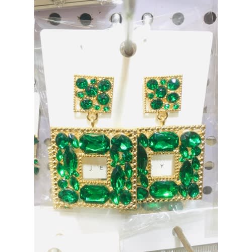 Fashion Earrings - Green