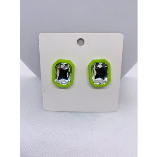 Stud Earring - Green