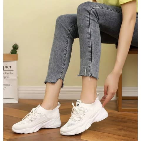 Women Mesh Sneakers - White
